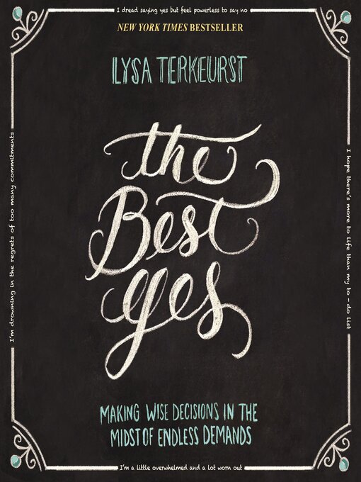 Title details for The Best Yes by Lysa TerKeurst - Wait list